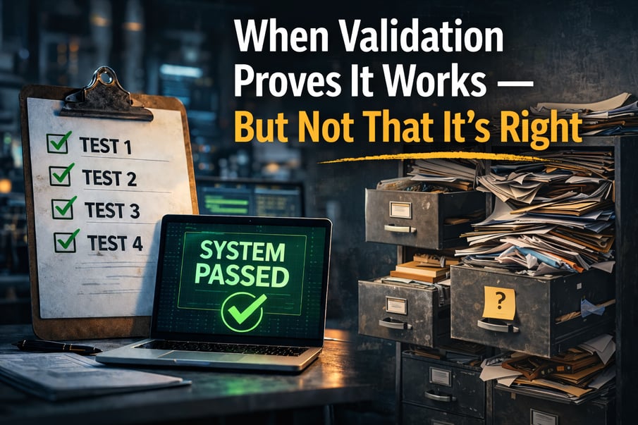 When Validation Proves It Works - But Not That It’s Right