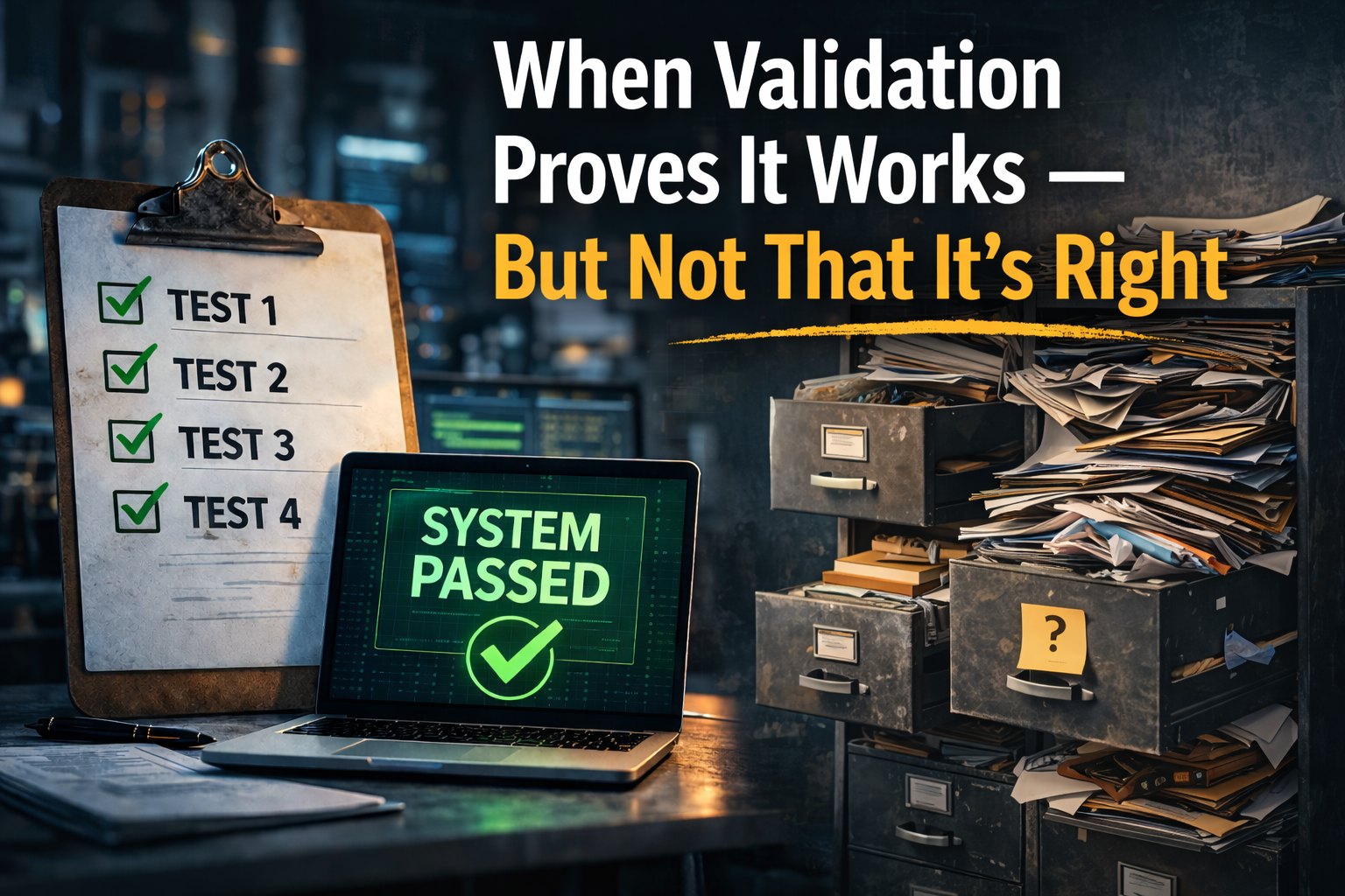 When Validation Proves It Works - But Not That It’s Right