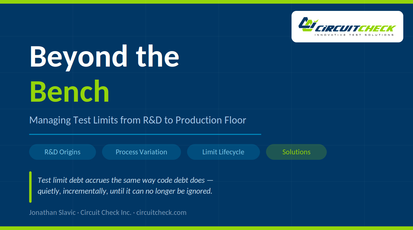 Beyond the Bench - Managing Test Limit Lifecycle in Manufacturing